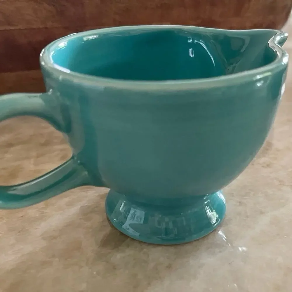 vintage Fiesta ware turquoise creamer PRE 86